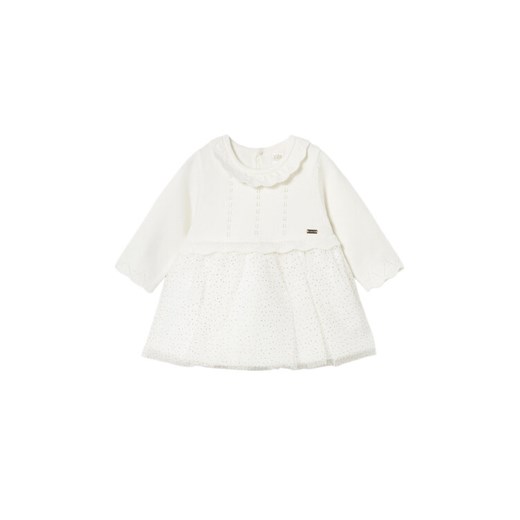 Mayoral Sukienka elegancka 2815 Beżowy Regular Fit ze sklepu MODIVO w kategorii Sukienki dziewczęce - zdjęcie 186032237