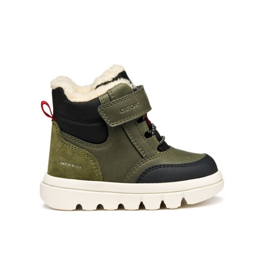 Geox Kozaki B Willaboom B Ab B365BC 0ME22 C0450 M Khaki ze sklepu MODIVO w kategorii Buty zimowe dziecięce - zdjęcie 186032248