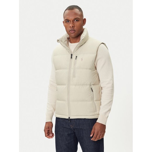 Polo Ralph Lauren Kamizelka 710968283006 Beżowy Regular Fit ze sklepu MODIVO w kategorii Kamizelki męskie - zdjęcie 186032316