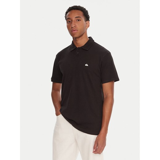 Quiksilver Polo Pique EQYKT04392 Czarny Regular Fit ze sklepu MODIVO w kategorii T-shirty męskie - zdjęcie 186032397