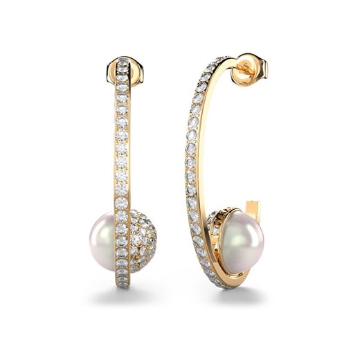 Guess Kolczyki JUBE04 452JW Złoty ze sklepu MODIVO w kategorii Kolczyki - zdjęcie 186032408