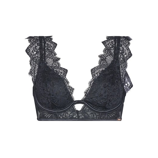 Hunkemöller Biustonosz z fiszbiną Zoe Up 303110 Czarny ze sklepu MODIVO w kategorii Biustonosze - zdjęcie 186032446