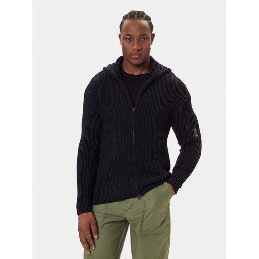 C.P. Company Kardigan 19CMKN258A006170A Czarny Regular Fit ze sklepu MODIVO w kategorii Swetry męskie - zdjęcie 186032469