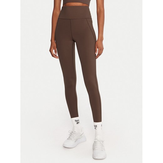 Reebok Legginsy Reebok X Ewa Chodakowska RK25313CCW Brązowy Slim Fit ze sklepu MODIVO w kategorii Spodnie damskie - zdjęcie 186032507