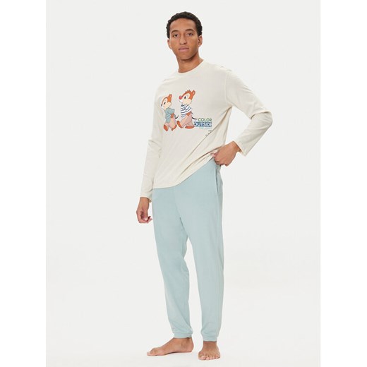 United Colors Of Benetton Piżama 30964P02Y Beżowy Regular Fit ze sklepu MODIVO w kategorii Piżamy męskie - zdjęcie 186032515