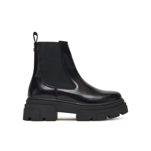 Tommy Hilfiger Sztyblety Shiny FW0FW09042 Czarny ze sklepu MODIVO w kategorii Botki - zdjęcie 186032588