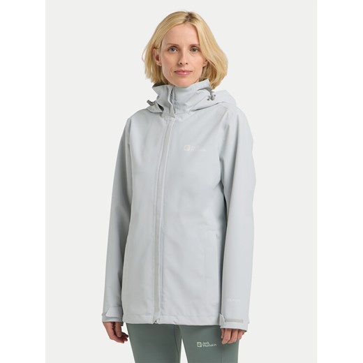 Jack Wolfskin Kurtka outdoor Trailtime 2l A63902 Szary Regular Fit ze sklepu MODIVO w kategorii Kurtki damskie - zdjęcie 186032627