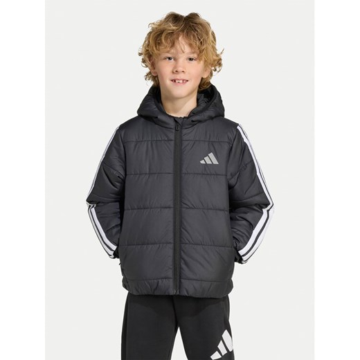 adidas Kurtka zimowa Essentials 3-Stripes JW2443 Czarny Regular Fit ze sklepu MODIVO w kategorii Kurtki chłopięce - zdjęcie 186032646