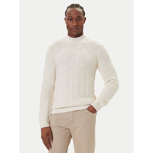 JOOP! Jeans Sweter 15 JJK-18Floriano 30047403 Écru Modern Fit ze sklepu MODIVO w kategorii Swetry męskie - zdjęcie 186032685