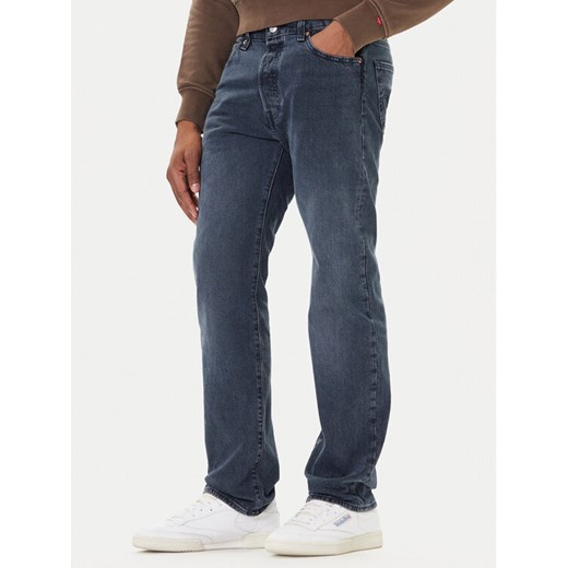 Levi's® Jeansy 501® 00501-3473 Granatowy Straight Fit ze sklepu MODIVO w kategorii Jeansy męskie - zdjęcie 186032756
