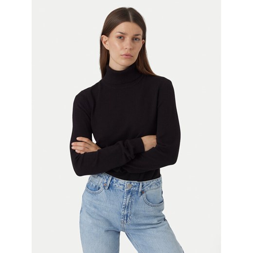 Vero Moda Golf Happiness 10300472 Czarny Slim Fit ze sklepu MODIVO w kategorii Swetry damskie - zdjęcie 186032768