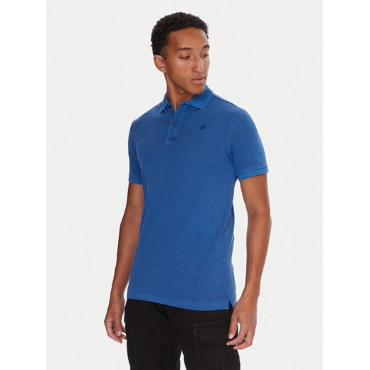 G-Star Raw Polo Dunda D11595-D756 Niebieski Slim Fit ze sklepu MODIVO w kategorii T-shirty męskie - zdjęcie 186032769