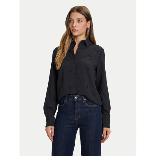 Guess Koszula W5BH80 W2982 Czarny Regular Fit Guess XS MODIVO
