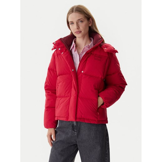 Tommy Jeans Kurtka puchowa Alaska DW0DW21623 Czerwony Relaxed Fit ze sklepu MODIVO w kategorii Kurtki damskie - zdjęcie 186032848