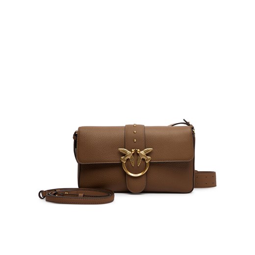 PINKO Torebka Love One Classic Slouchy Fl PLTT 104524 A2OX Brązowy ze sklepu MODIVO w kategorii Torebki damskie - zdjęcie 186032949