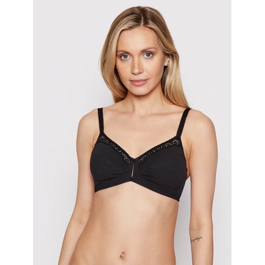 Triumph Biustonosz bezfiszbinowy Beauty 10094814 Czarny ze sklepu MODIVO w kategorii Biustonosze - zdjęcie 186032975