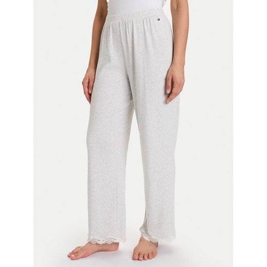 Tommy Hilfiger Spodnie piżamowe UW0UW06074 Szary Regular Fit ze sklepu MODIVO w kategorii Piżamy damskie - zdjęcie 186032978