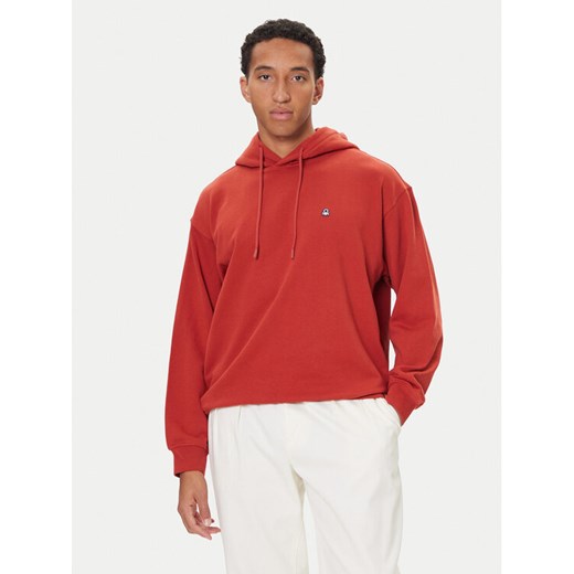 United Colors Of Benetton Bluza 342ZU201K Bordowy Regular Fit ze sklepu MODIVO w kategorii Bluzy męskie - zdjęcie 186032997