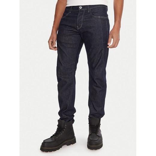 G-Star Raw Jeansy Contor 3D D27222-D316 Granatowy Slim Fit ze sklepu MODIVO w kategorii Spodnie męskie - zdjęcie 186033097