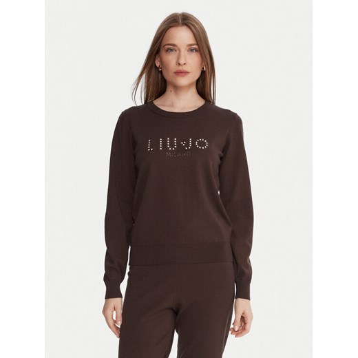 Liu Jo Sweter TF5248 MS63L Brązowy Regular Fit ze sklepu MODIVO w kategorii Swetry damskie - zdjęcie 186033149