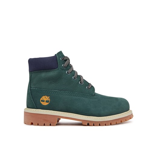 Timberland Trapery Premium 6-Inch Waterproof TB0A2CTGEO61 Zielony ze sklepu MODIVO w kategorii Buty trekkingowe dziecięce - zdjęcie 186033169