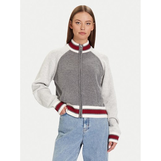 Guess Jeans Kardigan W5BR12 Z0561 Szary Relaxed Fit ze sklepu MODIVO w kategorii Swetry damskie - zdjęcie 186033177