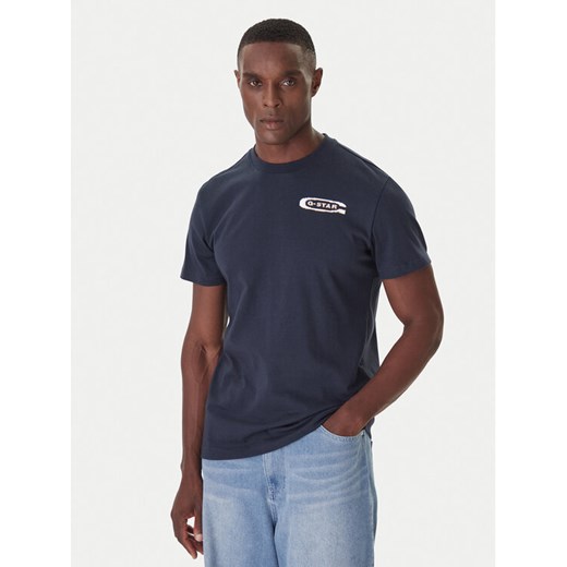 G-Star Raw T-Shirt Back Gr Arch D26047-C336 Czarny Regular Fit ze sklepu MODIVO w kategorii T-shirty męskie - zdjęcie 186033218