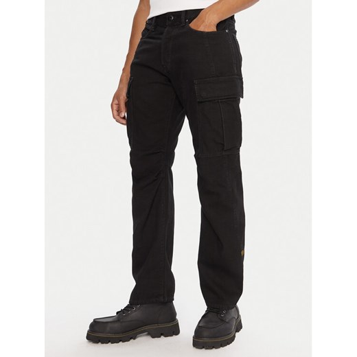 G-Star Raw Spodnie materiałowe Contor 3D D27049-D491 Czarny Regular Fit ze sklepu MODIVO w kategorii Spodnie męskie - zdjęcie 186033288
