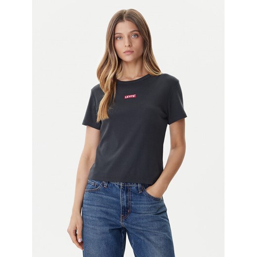 Levi's® T-Shirt Rickie 001Z9-0008 Czarny Slim Fit ze sklepu MODIVO w kategorii Bluzki damskie - zdjęcie 186033295