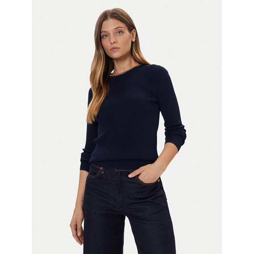 MICHAEL Michael Kors Sweter MF561CJ33D Granatowy Slim Fit ze sklepu MODIVO w kategorii Swetry damskie - zdjęcie 186033338