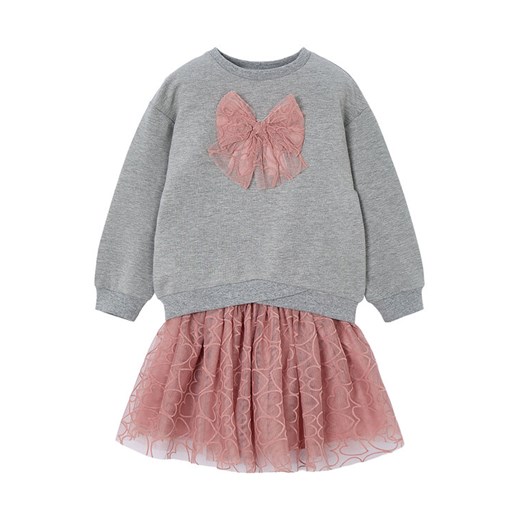 Mayoral Komplet bluza i spódniczka 4936 Różowy Regular Fit ze sklepu MODIVO w kategorii Komplety dziewczęce - zdjęcie 186033436