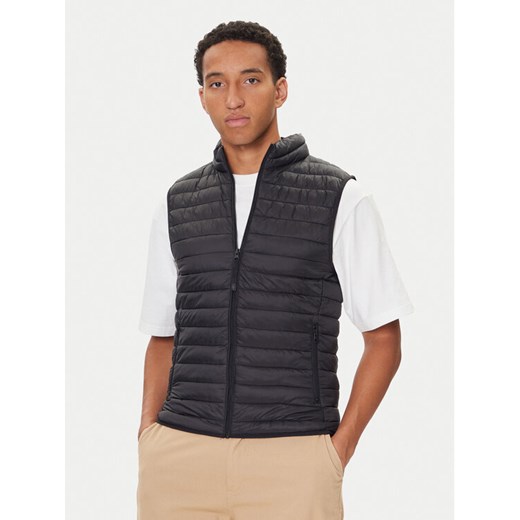 United Colors Of Benetton Kamizelka 2TWDUJ00P Czarny Regular Fit ze sklepu MODIVO w kategorii Kamizelki męskie - zdjęcie 186033487