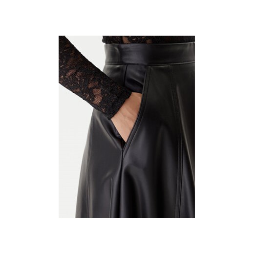 Guess Spódnica z imitacji skóry W5BD71 K8S30 Czarny Regular Fit Guess S MODIVO