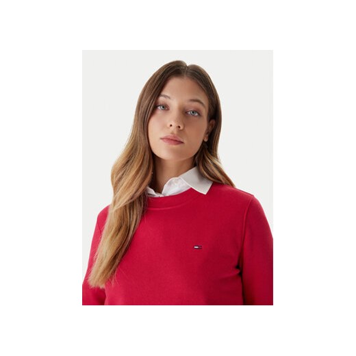 Tommy Jeans Bluza Flag DW0DW19959 Różowy Regular Fit Tommy Jeans S MODIVO