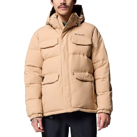 Kurtka męska Columbia Landroamer Hooded Puffer 2088081262 - beżowa ze sklepu streetstyle24.pl w kategorii Kurtki męskie - zdjęcie 186056629