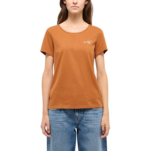 Damski T-Shirt Mustang Style Alma Caramel Café 1015928 7169 ze sklepu YouNeedit.pl w kategorii Bluzki damskie - zdjęcie 186056689