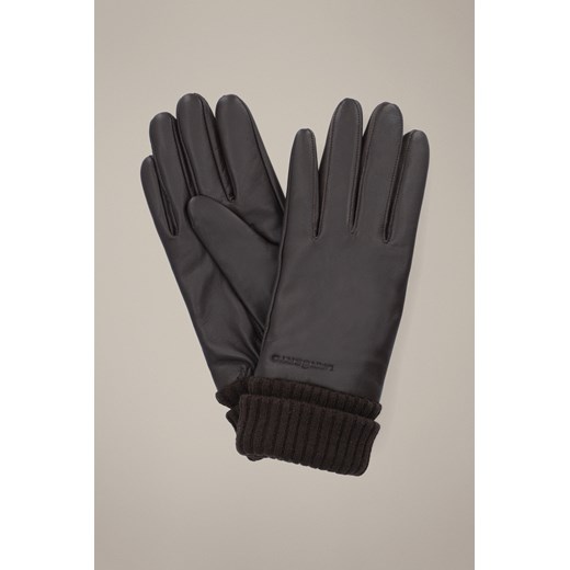 Rękawiczki Damskie Brązowe ze Ściągaczem Skórzane Touch Screen ze sklepu Lancerto S.A. w kategorii Rękawiczki damskie - zdjęcie 186056808