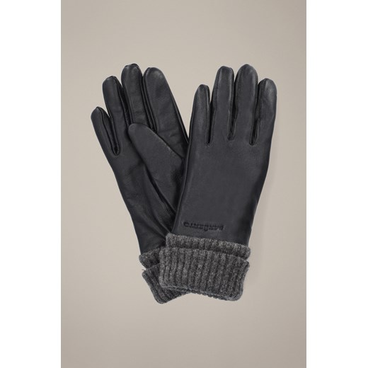 Rękawiczki Damskie Czarne ze Ściągaczem Skórzane Touch Screen ze sklepu Lancerto S.A. w kategorii Rękawiczki damskie - zdjęcie 186056809