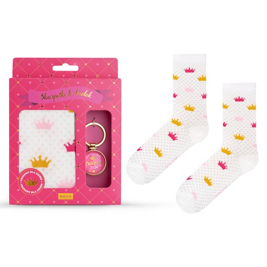 Zestaw skarpetki + brelok Królowa Życia 35–40 Sklep SOXO