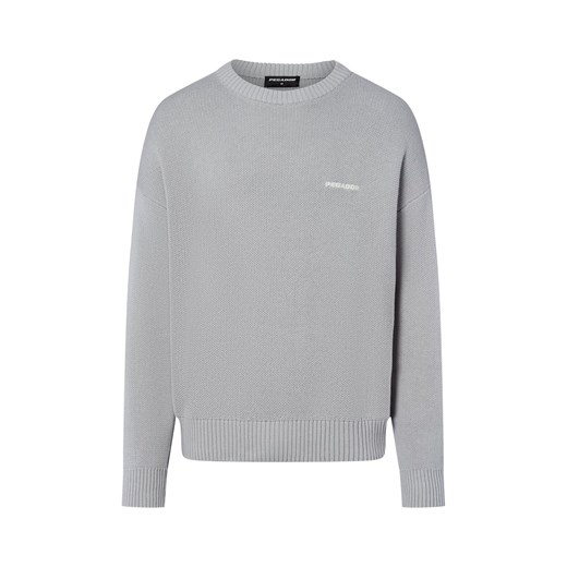 PEGADOR Bluza męska Mężczyźni jasny szary wypukły wzór tkaniny ze sklepu vangraaf w kategorii Bluzy męskie - zdjęcie 186057937