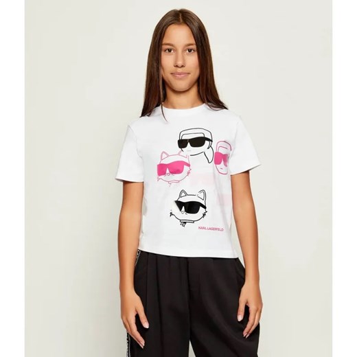 Karl Lagerfeld Kids T-shirt | Regular Fit ze sklepu Gomez Fashion Store w kategorii Bluzki dziewczęce - zdjęcie 186058096