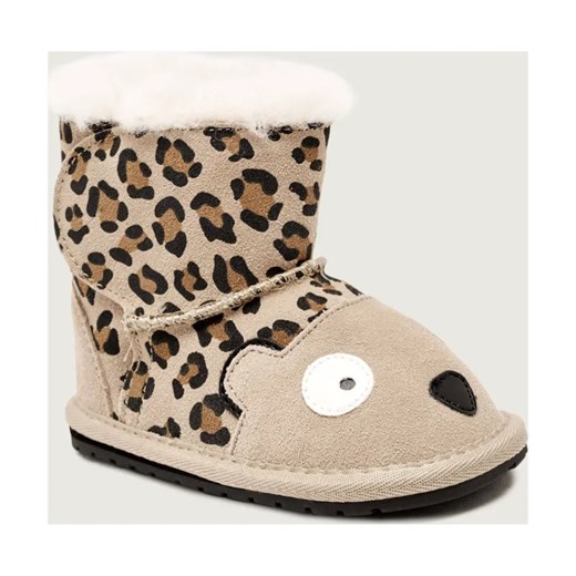 EMU Australia Skórzane niechodki Cheetah Walker | z dodatkiem wełny ze sklepu Gomez Fashion Store w kategorii Buciki niemowlęce - zdjęcie 186058228