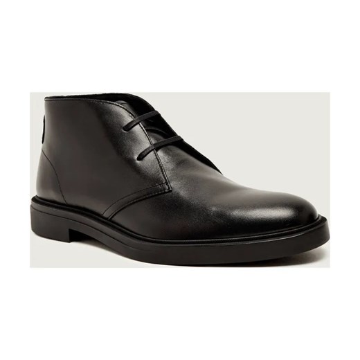 BOSS BLACK Skórzane buty wysokie Calev_Desb_ltfb ze sklepu Gomez Fashion Store w kategorii Buty zimowe męskie - zdjęcie 186058246