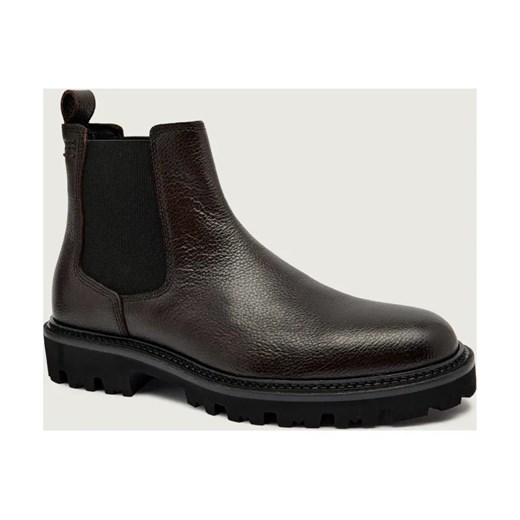 BOSS BLACK Skórzane sztyblety Julyo_Cheb_gr ze sklepu Gomez Fashion Store w kategorii Buty zimowe męskie - zdjęcie 186058316