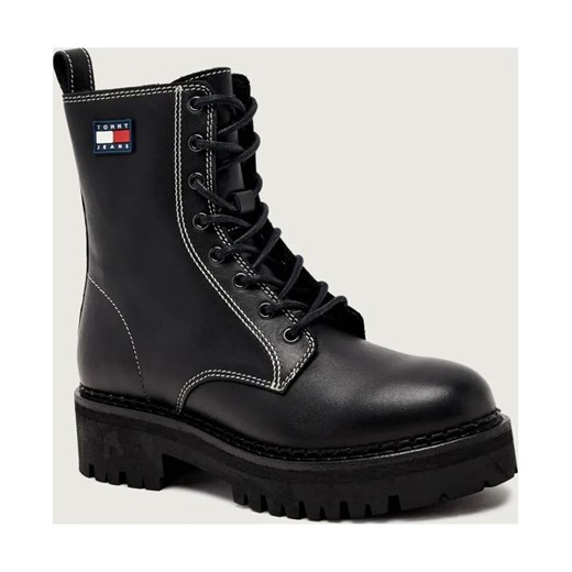 Tommy Jeans Skórzane botki na platformie ze sklepu Gomez Fashion Store w kategorii Workery damskie - zdjęcie 186058447