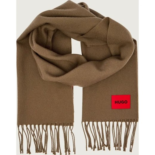 HUGO Wełniany szal Juster_35 ze sklepu Gomez Fashion Store w kategorii Szaliki męskie - zdjęcie 186058876