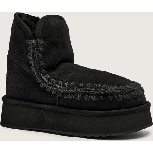 MOU Śniegowce Platform boot suede | z dodatkiem wełny | skóra ze sklepu Gomez Fashion Store w kategorii Śniegowce damskie - zdjęcie 186058958