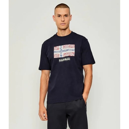 Napapijri T-shirt S-DRAPEAU SS | Relaxed fit ze sklepu Gomez Fashion Store w kategorii T-shirty męskie - zdjęcie 186059129