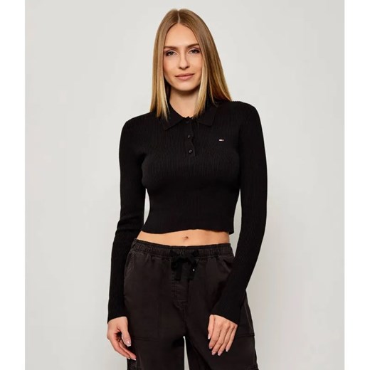 Tommy Jeans Polo TJW ESSENTIAL | Cropped Fit ze sklepu Gomez Fashion Store w kategorii Bluzki damskie - zdjęcie 186059158
