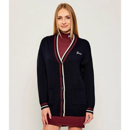 GUESS ACTIVE Kardigan SABINA | Oversize fit | z dodatkiem wełny ze sklepu Gomez Fashion Store w kategorii Swetry damskie - zdjęcie 186059189